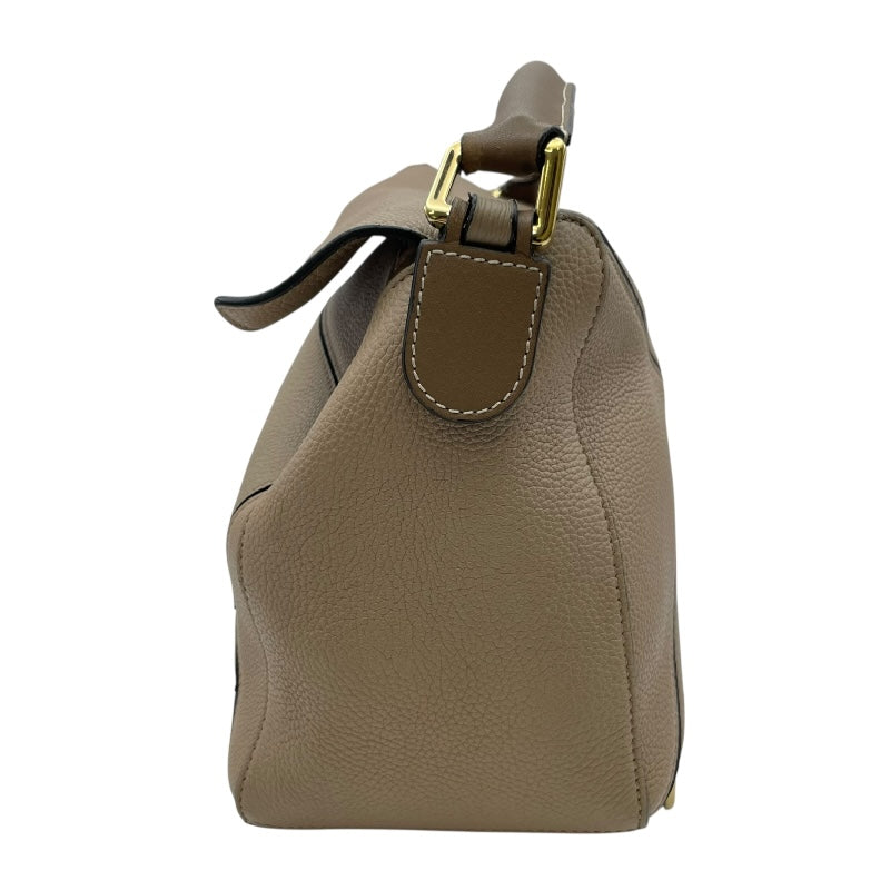 ロエベ LOEWE パズルバッグミディアム ベージュ GD金具 レザー