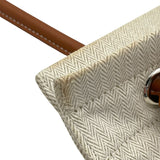 エルメス HERMES アリーヌMM ナチュラル・ベージュ キャンバス レディース ショルダーバッグ