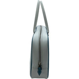 エルメス HERMES プリュム28 □J刻 ホワイト・ブルージーン エプソン レディース ハンドバッグ