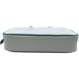 エルメス HERMES プリュム28 □J刻 ホワイト・ブルージーン エプソン レディース ハンドバッグ