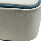 エルメス HERMES プリュム28 □J刻 ホワイト・ブルージーン エプソン レディース ハンドバッグ