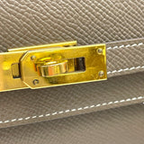 エルメス HERMES ケリートゥーゴー Z刻 エトゥープ GD金具 エプソン レディース ショルダーバッグ