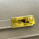 エルメス HERMES ケリートゥーゴー Z刻 エトゥープ GD金具 エプソン レディース ショルダーバッグ