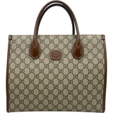 グッチ GUCCI インターロッキングGトート 659983 ブラウン GGスプリーム レディース ショルダーバッグ