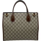 グッチ GUCCI インターロッキングGトート 659983 ブラウン GGスプリーム レディース ショルダーバッグ
