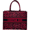 クリスチャン・ディオール Christian Dior ブックトートミディアム M1296ZRHM ブラック・ピンク キャンバス レディース トートバッグ
