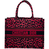 クリスチャン・ディオール Christian Dior ブックトートミディアム M1296ZRHM ブラック・ピンク キャンバス レディース トートバッグ