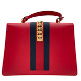 グッチ GUCCI シルヴィ 2WAY ショルダー 431665 レッド レザー レディース ハンドバッグ