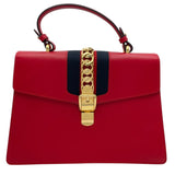 グッチ GUCCI シルヴィ 2WAY ショルダー 431665 レッド レザー レディース ハンドバッグ