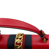 グッチ GUCCI シルヴィ 2WAY ショルダー 431665 レッド レザー レディース ハンドバッグ
