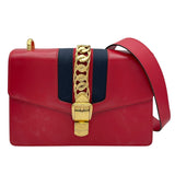 グッチ GUCCI シルヴィ 421882 レッド レザー レディース ショルダーバッグ