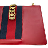 グッチ GUCCI シルヴィ 421882 レッド レザー レディース ショルダーバッグ