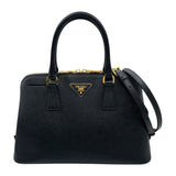 プラダ PRADA 2wayハンドバッグ BL0837 ブラック サフィアーノ レディース ハンドバッグ