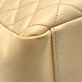 シャネル CHANEL GST チェーントートバッグ A50995 16番台 ベージュ GD金具 キャビア レディース トートバッグ