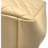 シャネル CHANEL GST チェーントートバッグ A50995 16番台 ベージュ GD金具 キャビア レディース トートバッグ