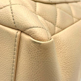 シャネル CHANEL GST チェーントートバッグ A50995 16番台 ベージュ GD金具 キャビア レディース トートバッグ