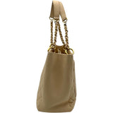 シャネル CHANEL GST チェーントートバッグ A50995 16番台 ベージュ GD金具 キャビア レディース トートバッグ