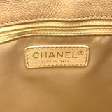 シャネル CHANEL GST チェーントートバッグ A50995 16番台 ベージュ GD金具 キャビア レディース トートバッグ