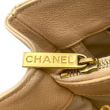 シャネル CHANEL GST チェーントートバッグ A50995 16番台 ベージュ GD金具 キャビア レディース トートバッグ