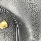 エルメス HERMES ピコタンロック PM Y刻 ブラック GD金具 トリヨン レディース ハンドバッグ