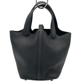 エルメス HERMES ピコタンロック PM Y刻 ブラック GD金具 トリヨン レディース ハンドバッグ