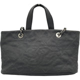 シャネル CHANEL 2WAY トートバッグ 20番台 グレー SV金具 キャビア レディース トートバッグ