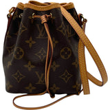 ルイ・ヴィトン LOUIS VUITTON ナノ・ノエ M41364 ブラウン モノグラム レディース ショルダーバッグ