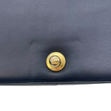 シャネル CHANEL ボーイシャネル25 A67086 21番台 ネイビー GD金具 ラム レディース ショルダーバッグ