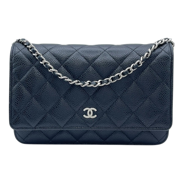 シャネル CHANEL マトラッセ チェーンウォレット AP0250 ブラック SV