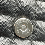 サンローラン SAINT LAURENT エンベロープ チェーンショルダー 487206 ブラック SV金具 キャビア レディース ショルダーバッグ