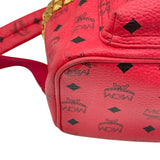 エム・シー・エム MCM バックバッグ レッド PVC レディース リュック・デイパック