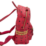 エム・シー・エム MCM バックバッグ レッド PVC レディース リュック・デイパック