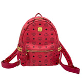 エム・シー・エム MCM バックバッグ レッド PVC レディース リュック・デイパック