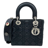クリスチャン・ディオール Christian Dior レディディオールスモール ブラック ラム・カナージ・ レディース ハンドバッグ