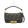 フェンディ FENDI バケットバッグミニ 8BS017 ブラウン キャンバス レディース ショルダーバッグ