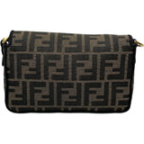 フェンディ FENDI バケットバッグミニ 8BS017 ブラウン キャンバス レディース ショルダーバッグ