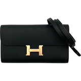 エルメス HERMES コンスタンストゥーゴー W刻 ブラック PG金具 エプソン レディース ショルダーバッグ