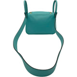 エルメス HERMES ミニリンディ Y刻 ブルーアトール GD金具 スイフト レディース ショルダーバッグ