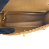 シャネル CHANEL ミニマトラッセ18 A01115 8番台 ベージュ　GD金具 キャビア レディース ショルダーバッグ