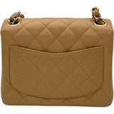 シャネル CHANEL ミニマトラッセ18 A01115 8番台 ベージュ　GD金具 キャビア レディース ショルダーバッグ