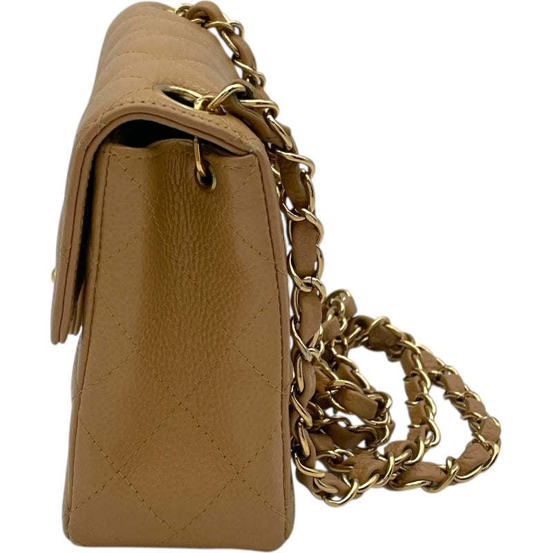 シャネル CHANEL ミニマトラッセ18 A01115 8番台 ベージュ GD金具