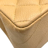 シャネル CHANEL ミニマトラッセ18 A01115 8番台 ベージュ　GD金具 キャビア レディース ショルダーバッグ