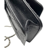 シャネル CHANEL マトラッセチェーンウォレット A33814 ブラック SV金具 キャビア レディース ウォレットチェーン