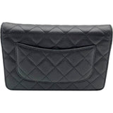 シャネル CHANEL マトラッセチェーンウォレット A33814 ブラック SV金具 キャビア レディース ウォレットチェーン
