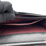 シャネル CHANEL マトラッセチェーンウォレット A33814 ブラック SV金具 キャビア レディース ウォレットチェーン