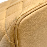 シャネル CHANEL 復刻トート A01804 10番台 ベージュ GD金具 キャビア レディース トートバッグ