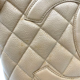シャネル CHANEL 復刻トート A01804 10番台 ベージュ GD金具 キャビア レディース トートバッグ