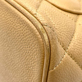 シャネル CHANEL 復刻トート A01804 10番台 ベージュ GD金具 キャビア レディース トートバッグ