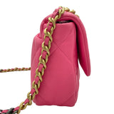 シャネル CHANEL CHANEL19 AS1160 ピンク GDxSV金具 ラム レディース ショルダーバッグ