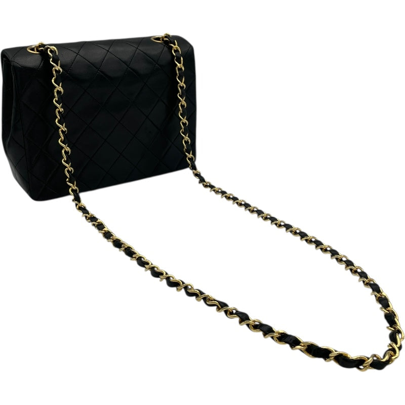 シャネル 1番台 マトラッセ GD金具 ショルダーバッグ■07c10119-6D シャネル CHANEL ミニマトラッセ20 A01163 1番台 ブラック GD金具 ラム